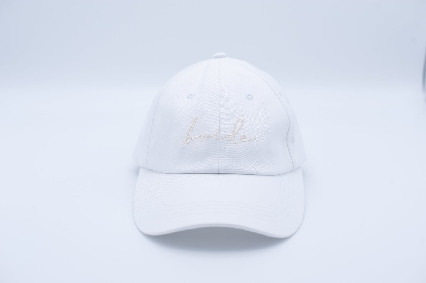 BRIDE EMBROIDERED CAP IN WHITE