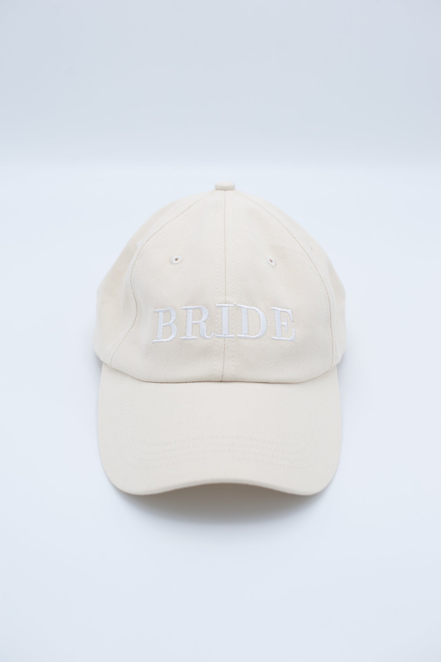 BRIDE EMBROIDERED CAP IN SAND
